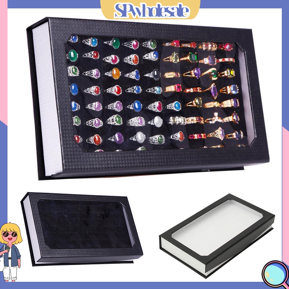 <SPwholesale> Hộp Đựng Trang Sức 72 Lỗ Hình Chữ Nhật Thời Trang
