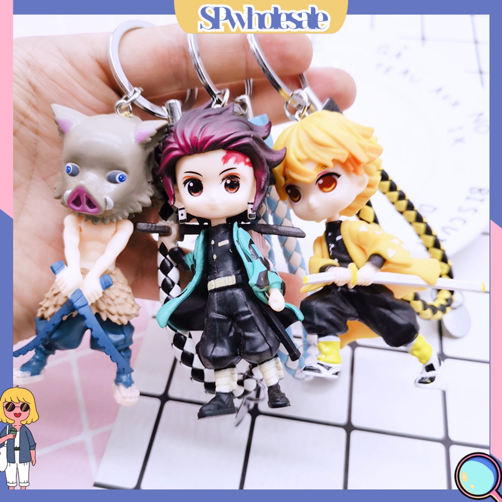 <SPwholesale> Móc Khóa Điện Thoại Hình Hoạt Hình Demon Slayer