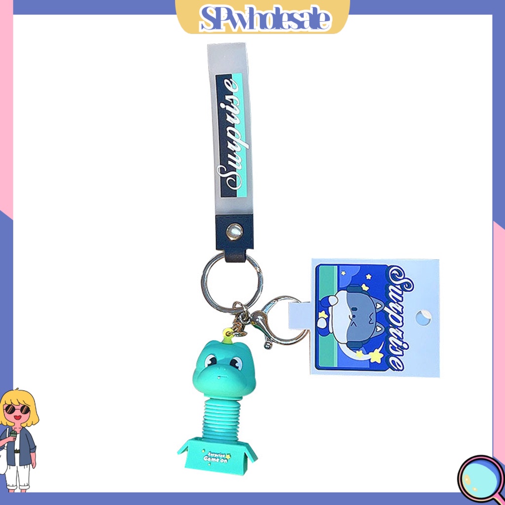 <SPwholesale> Móc Chìa Khóa Xe Hơi Thiết Kế Hình Động Vật Hoạt Hình Bắt Mắt Đa Năng Dễ Sử Dụng
