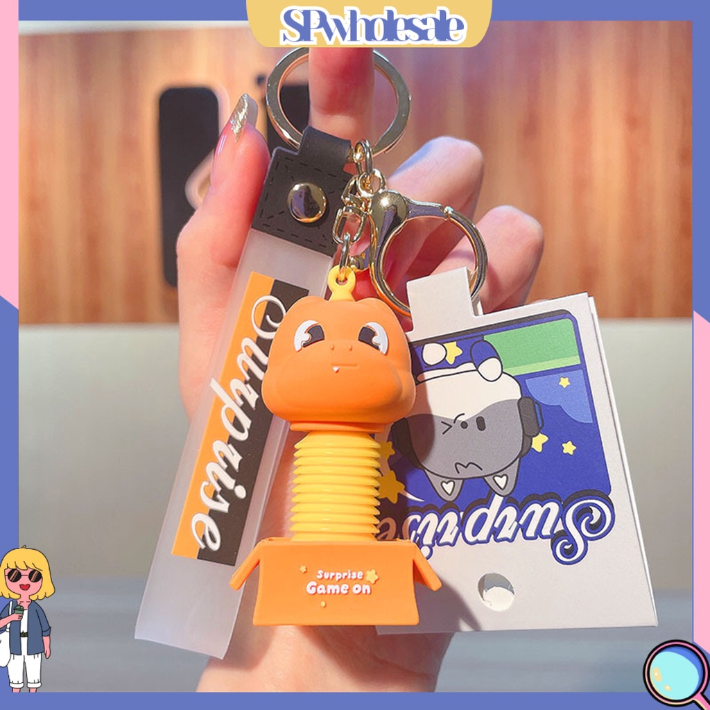 <SPwholesale> Móc Chìa Khóa Xe Hơi Thiết Kế Hình Động Vật Hoạt Hình Bắt Mắt Đa Năng Dễ Sử Dụng