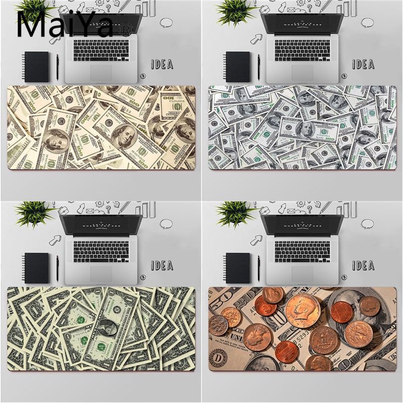 Tiền Đô La Franklin Game Thủ Chơi Thảm Mousepad Miễn Phí Vận Chuyển Miếng Lót Chuột Lớn Bàn Phím Thả