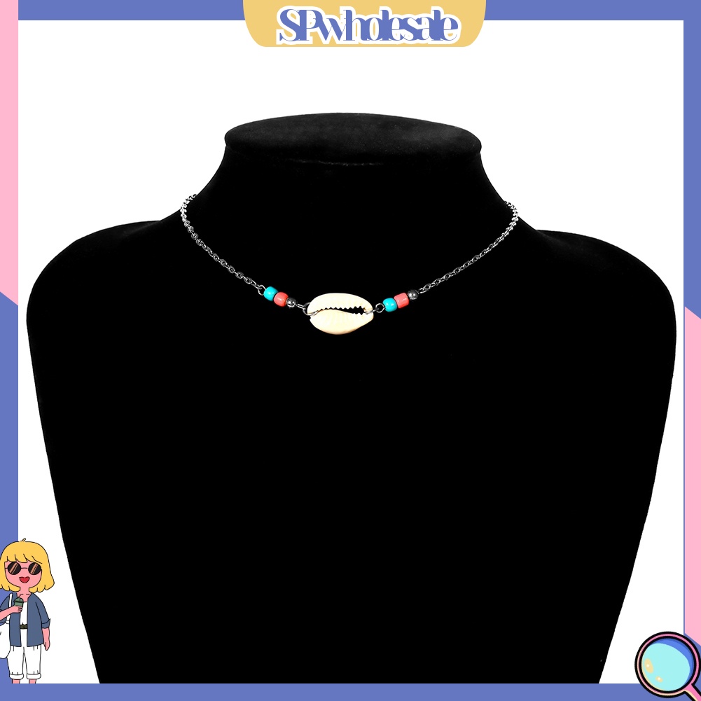 &lt;SPwholesale&gt; Vòng Cổ Choker Họa Tiết Vỏ Sò Đơn Giản Thời Trang Cho Nữ