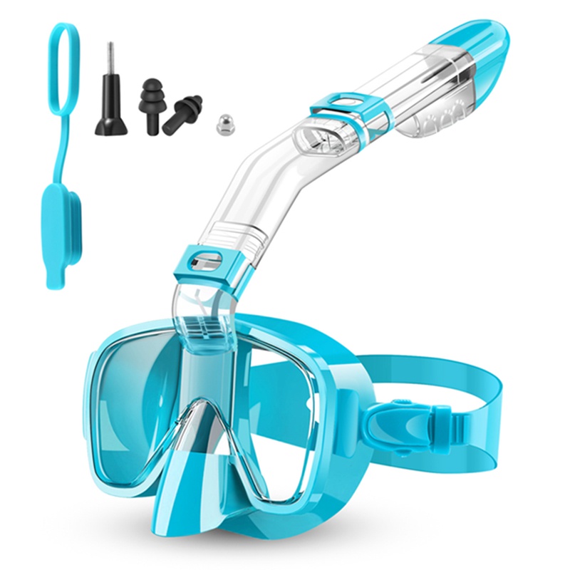 Bộ Mặt Nạ Lặn Chuyên Nghiệp Có Thể Gấp Gọn Kèm Hệ Thống Khô Và Giá Đỡ Camera Chống Sương Mù