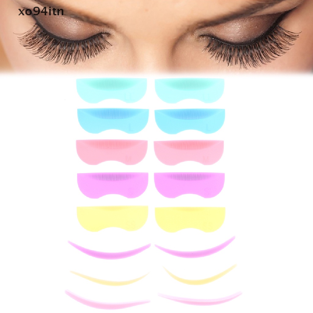 Set 8 Cặp Đệm Silicone Hỗ Trợ Uốn Mi Tiện Lợi