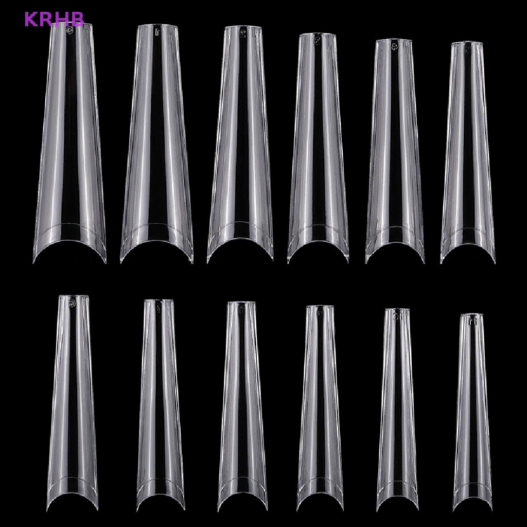 Set 120 Móng Tay Giả Cong Dài Phong Cách Pháp Mới