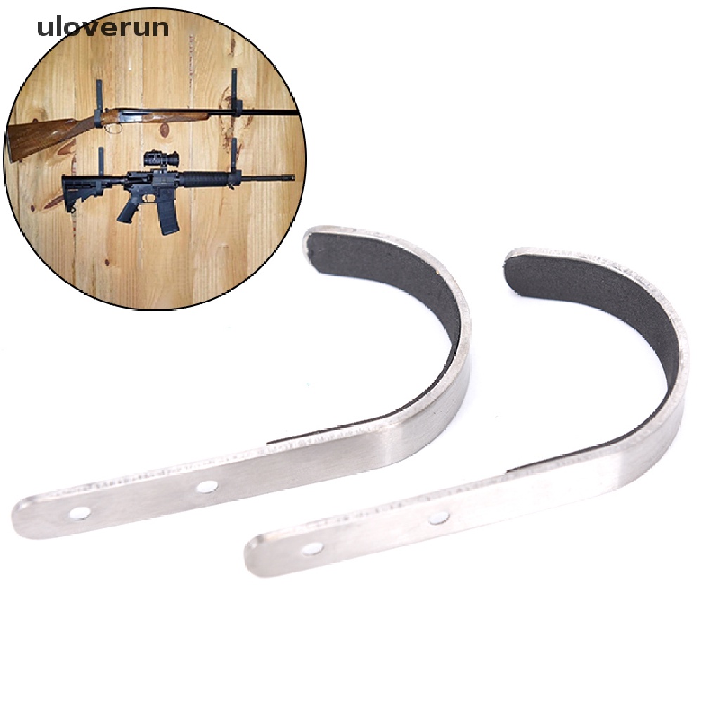 1 Cặp Giá Treo Súng Bằng Thép Không Gỉ Gắn Tường Tiện Dụng