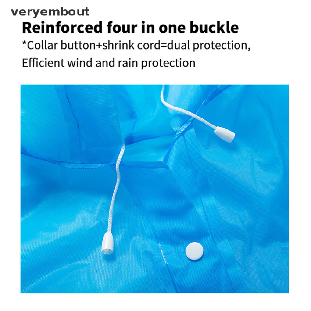 Áo Mưa Dày Dặn Chống Thấm Nước Có Mũ Trùm Tiện Dụng Cho Nam Và Nữ