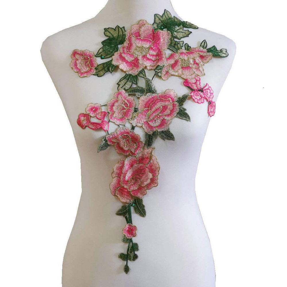 1 Miếng Vá Quần Áo Hình Hoa Hồng 52 * 27CM