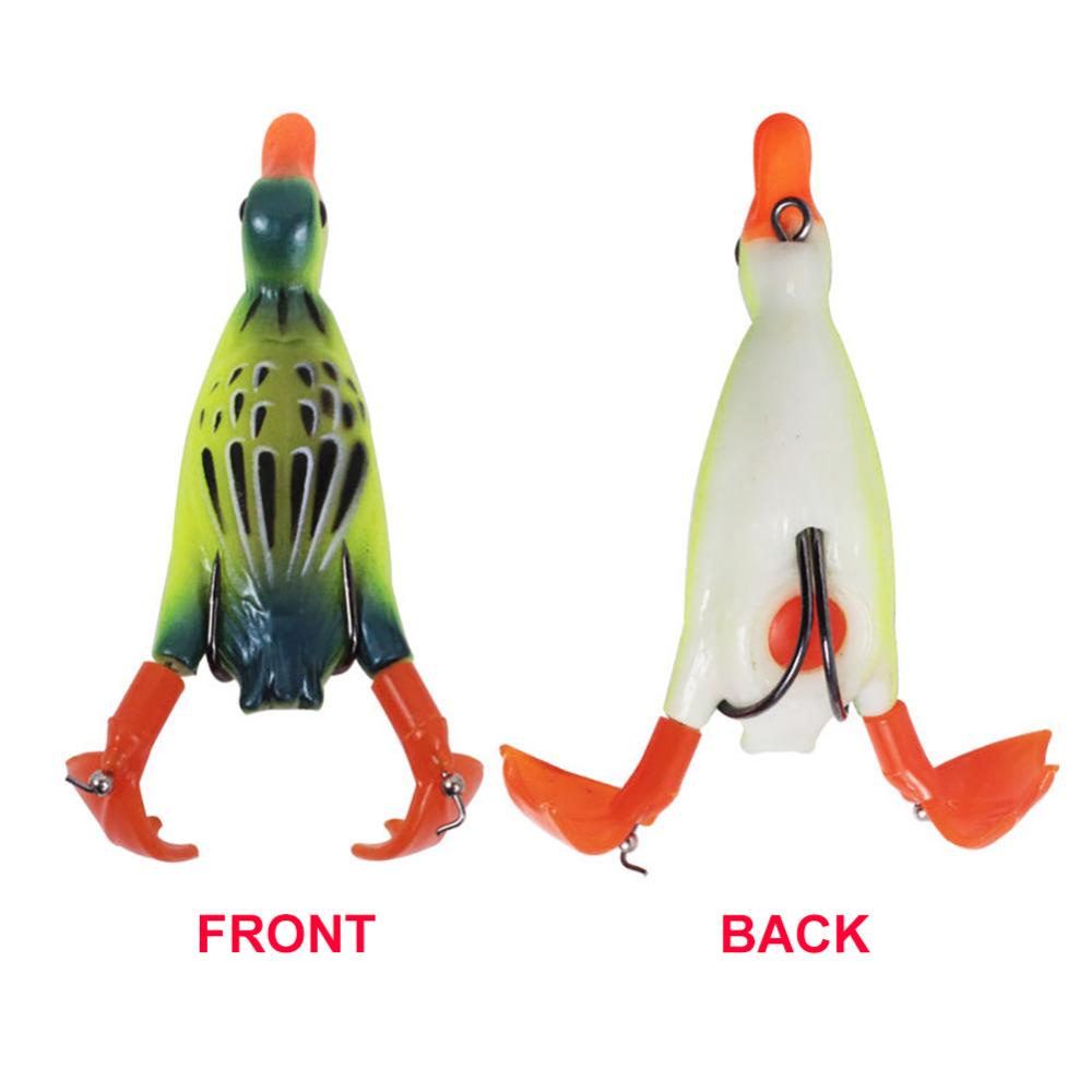 Mồi Câu Cá Giả Bằng Cao Su Mềm Hình Vịt 3D 11G 9.5CM M9Y5