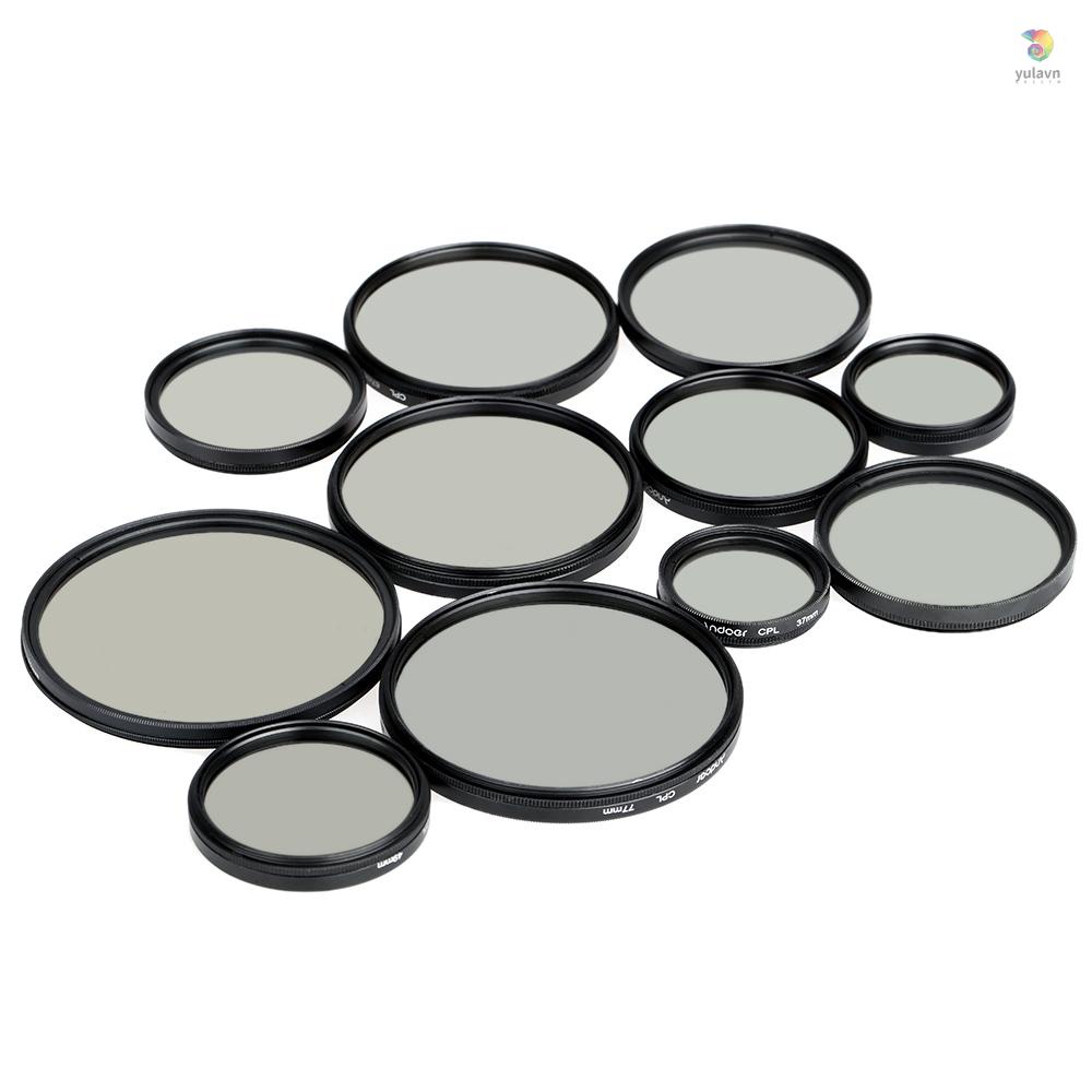 Kính Lọc Phân Cực Andoer 52mm Cho Máy Ảnh DSLR