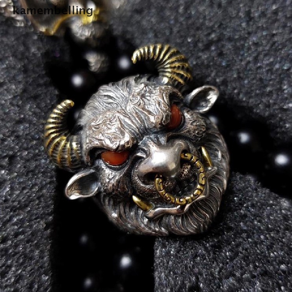 Kamembelling Nhẫn Hở Hình Đầu Bò Cổ Điển Cá Tính Hợp Thời Trang Có Thể Điều Chỉnh Kích Thước Phong Cách Punk Goth Quà Tặng Trang Sức Punk Cho Nam EN