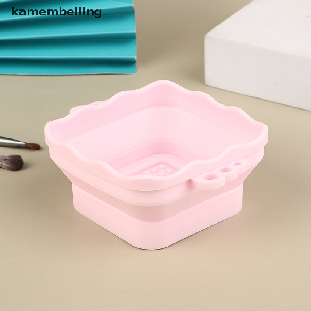 Kamembelling Miếng Silicone Vệ Sinh Cọ Trang Điểm Gấp Gọn Tiện Lợi