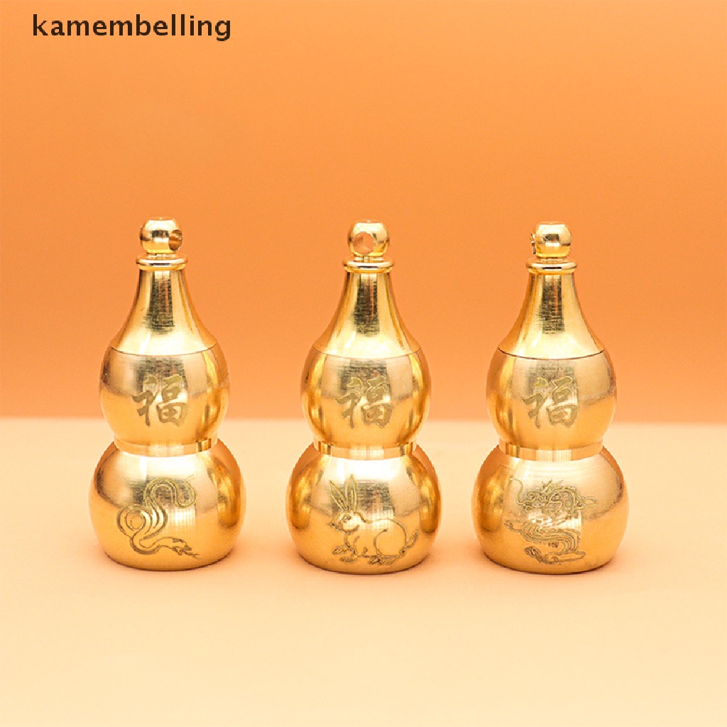 Kamembelling Móc Khóa Hình Bầu Hồ Lô Trung Hoa Rỗng Treo Trang Trí Nhà Cửa May Mắn EN