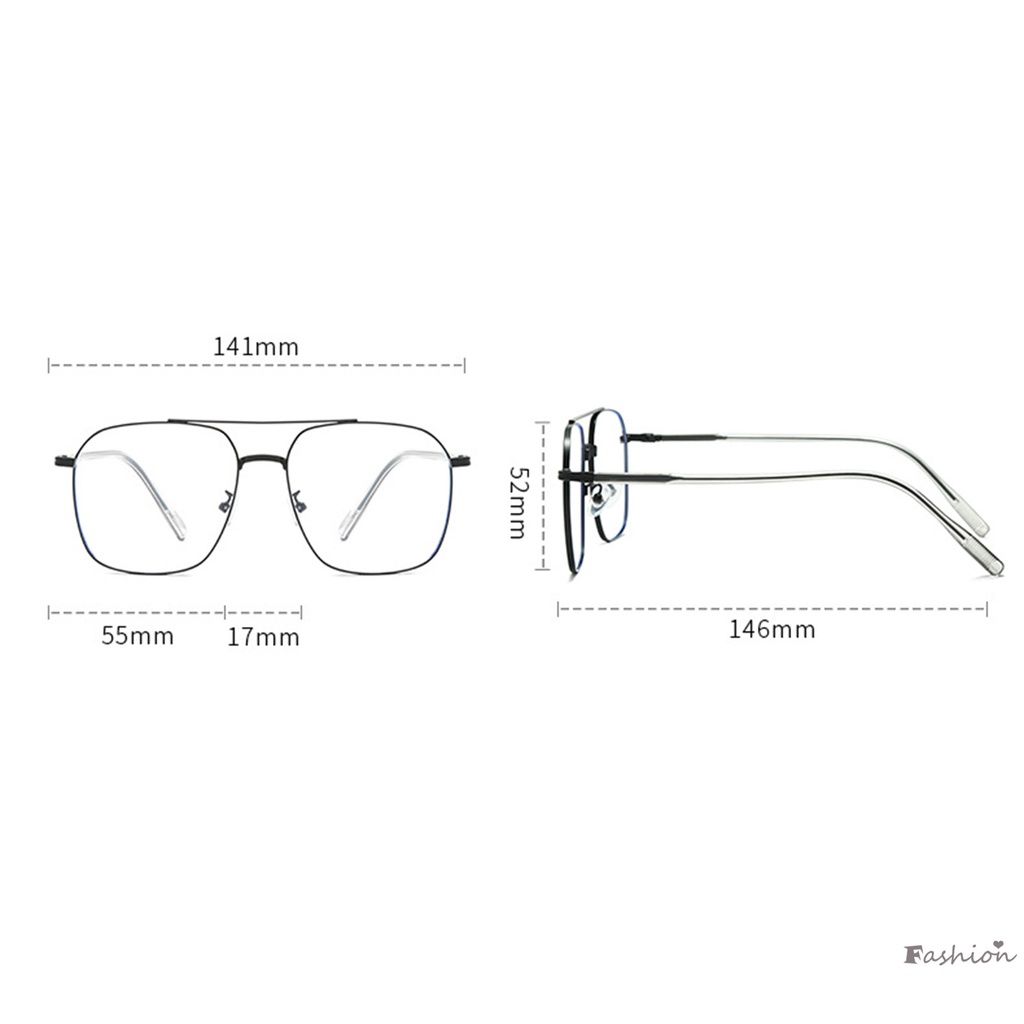 Mắt Kính Gọng Kim Loại Chống Ánh Sáng Xanh Và Chống Lóa