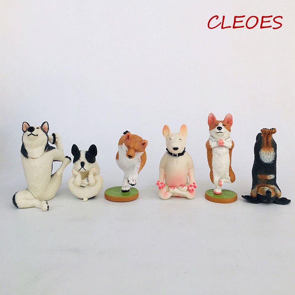 Mô Hình Chú Chó Shiba Inu Tập Yoga Dễ Thương Vui Nhộn Trang Trí Nhà Cửa