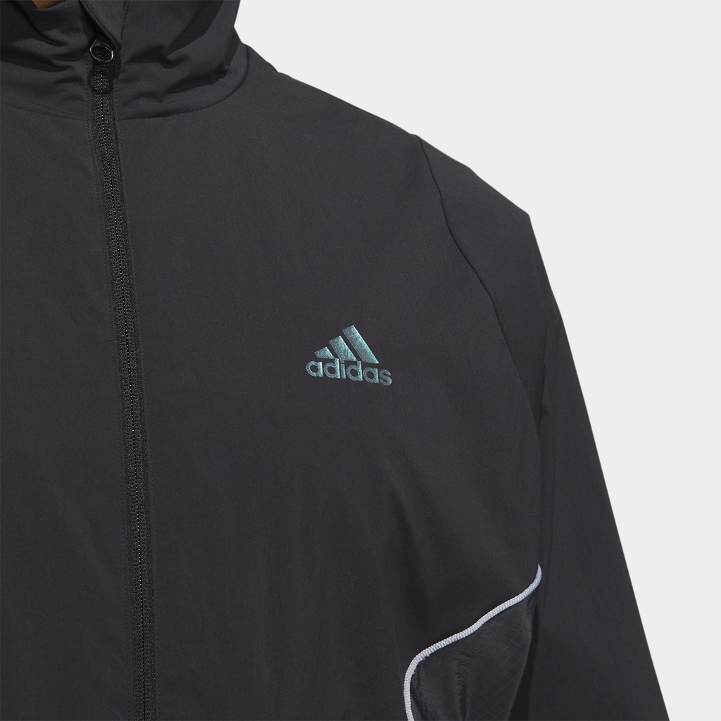 Adidas Phong cách sống Áo Khoác Dệt Thoi Có Túi Stadium Nam Đen HM5144