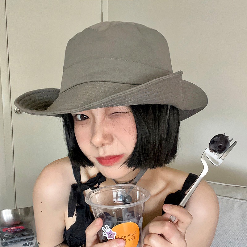 Mũ Tai Bèo Chống Nắng Mùa Hè Nhanh Khô Phong Cách Hàn Quốc Cho Nam