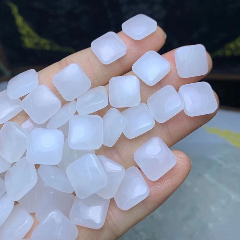 Chuỗi Hạt Đá Trắng Tự Nhiên Dùng Làm Vòng Tay / Dây Chuyền diy