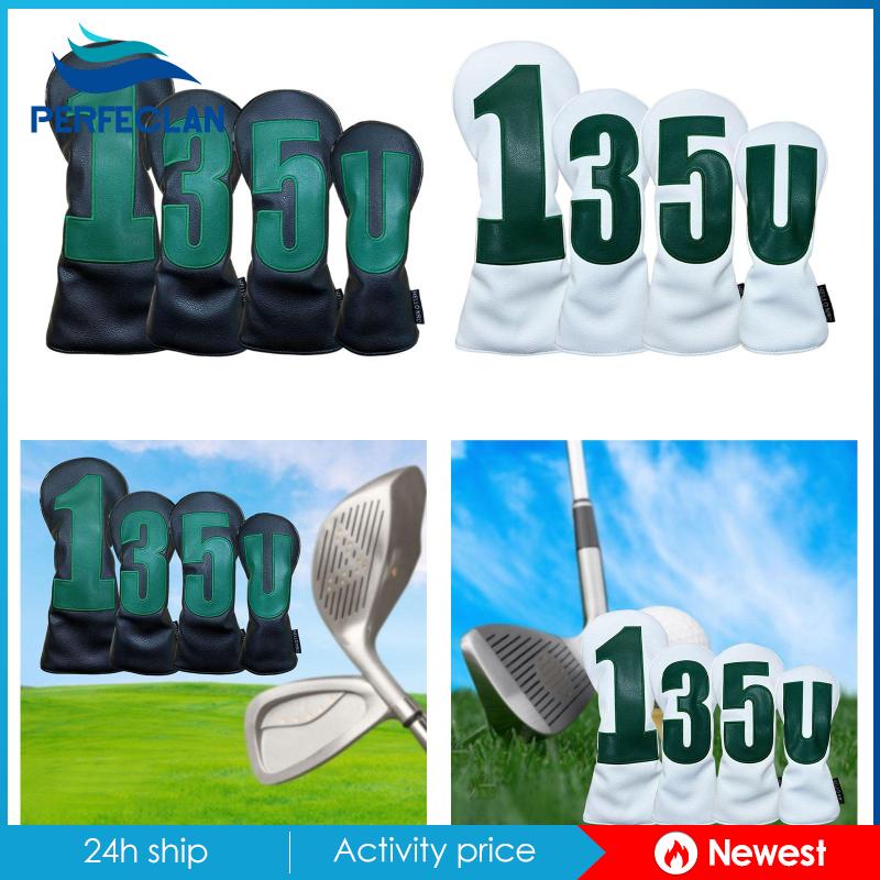Set 4 Vỏ Bọc Đầu Gậy Đánh Golf Làm Quà Tặng Cho Nam Nữ