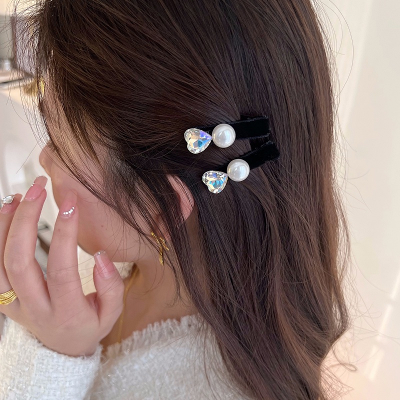 Kẹp TóC 2 KiểU ĐíNh HạT NgọC Trai Giả ThờI Trang Cho Nữ