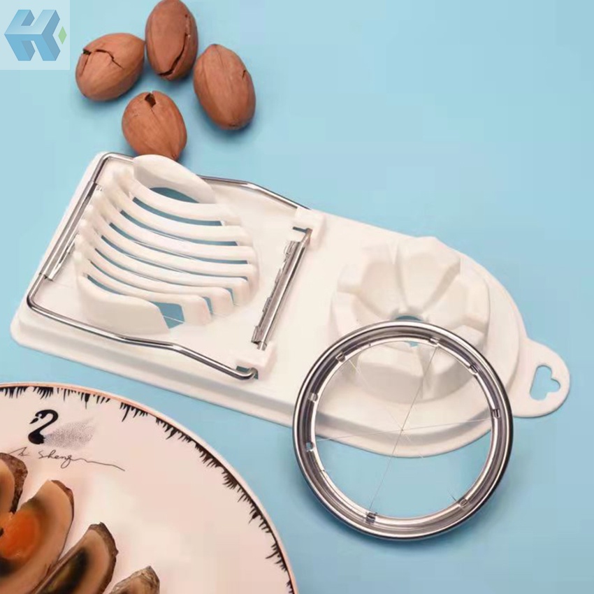 Dụng Cụ Cắt Lát Trứng 2 Trong 1 Tiện Lợi