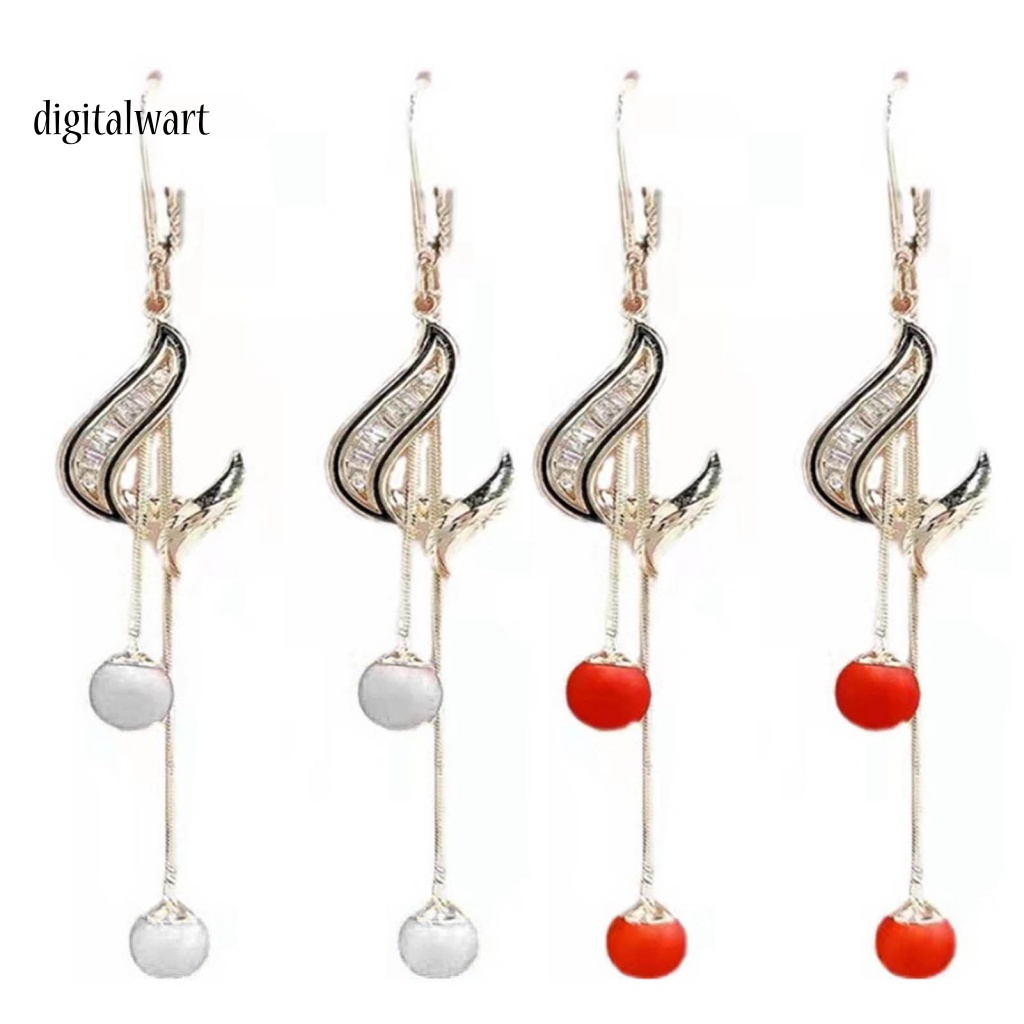 Kỹ Thuật Số| 1 Đôi Bông Tai Dáng Dài Đính Ngọc Trai Nhân Tạo Phong Cách Hàn Quốc