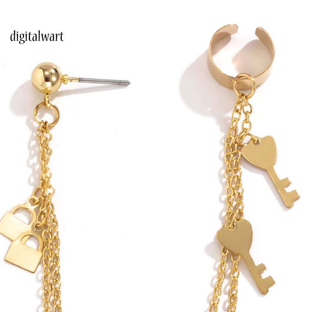 Kỹ Thuật Số| 1 Khuyên Kẹp Vành Tai Mặt Trăng Ngôi Sao Phối Tua Rua Phong Cách Vintage Thanh Lịch Cho Đám Cưới