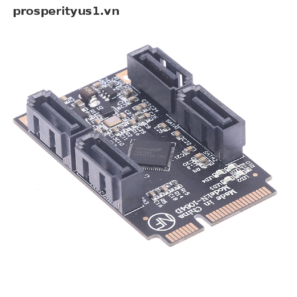 Card Mở Rộng PCI-E PCI Express Sang 4 Cổng SATA 3.0 SSD HDD SATA3 Chuyên Nghiệp prosperityus1