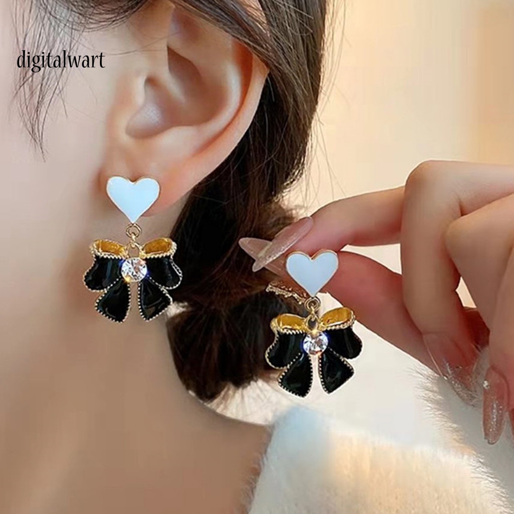 Kỹ Thuật Số| 1 Đôi Bông Tai Hình Bướm Tua Rua Thắt Nơ Phong Cách Cổ Điển Dành Cho Nữ