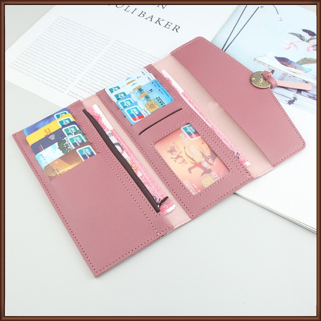 Ví Da Pu Gập 3 Thời Trang Dành Cho Nữ