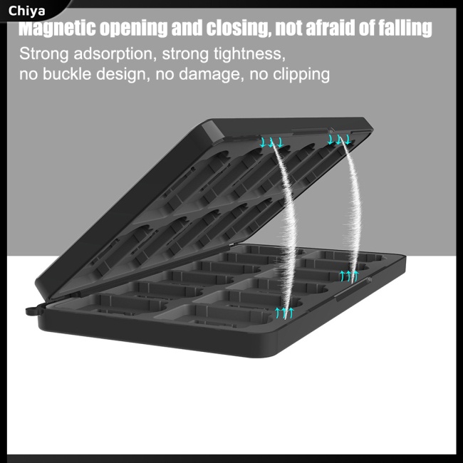 Hộp Đựng Thẻ Game 24 Ngăn 24 Thẻ Micro Sd Cho Máy Chơi Game Nintendo Switch Oled