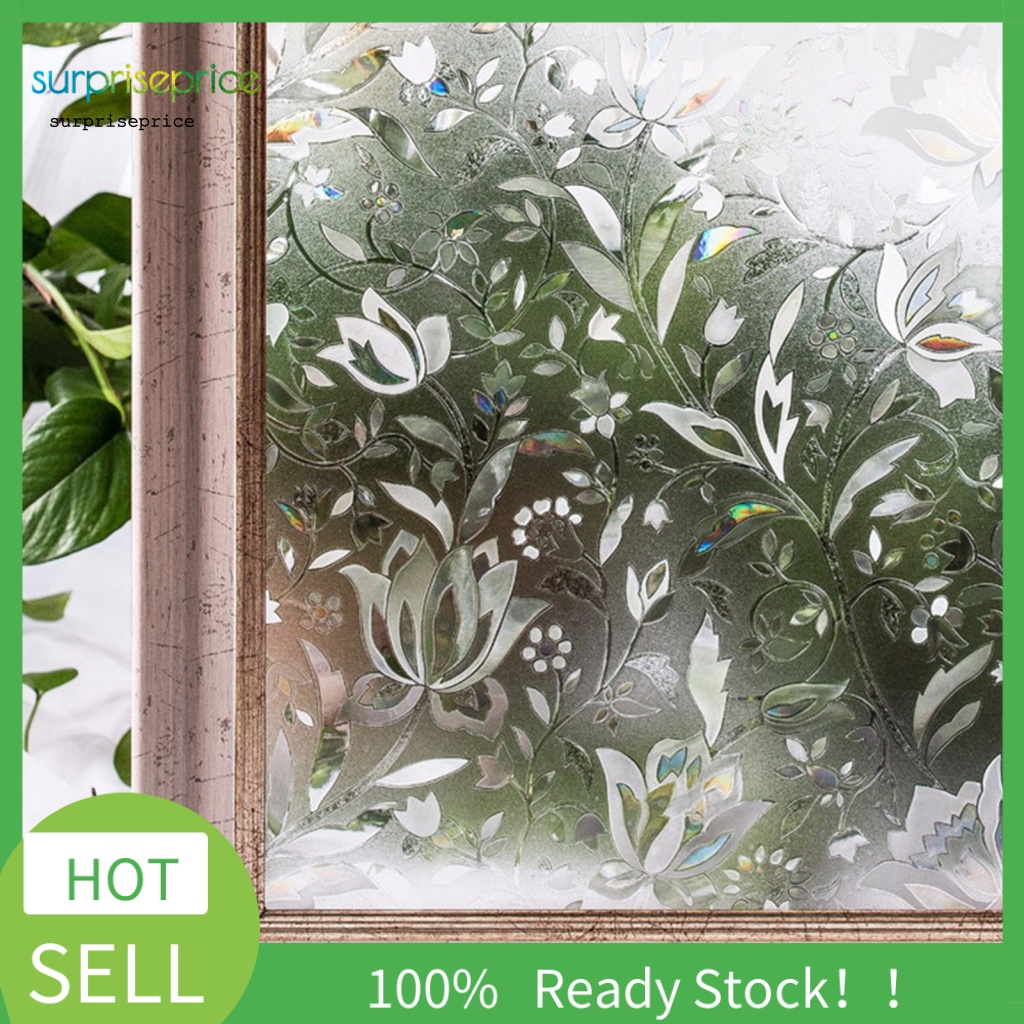 Giấy Dán Cửa Sổ Tĩnh Điện Bằng PVC Chống Tia UV DIY Có Thể Tháo Gỡ Bảo Vệ Sự Riêng Tư Cho Nhà