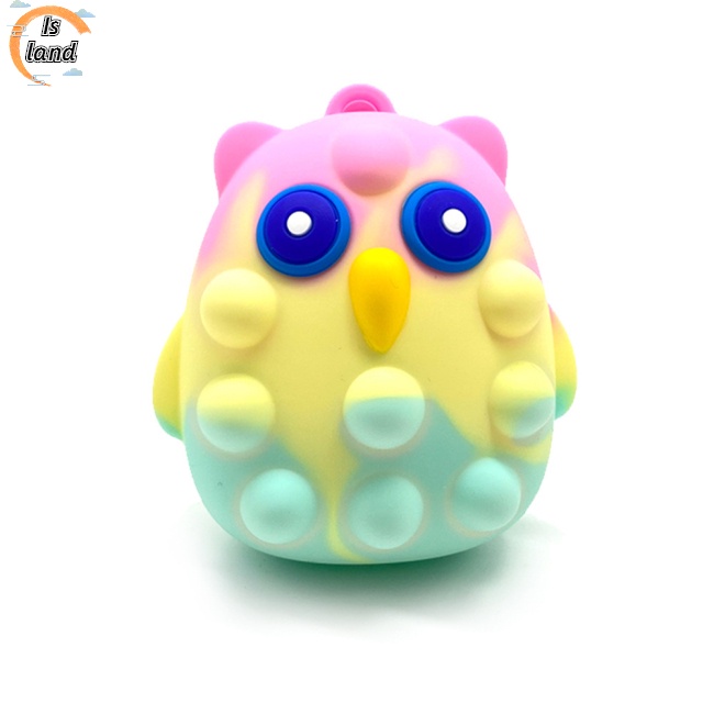 Đồ Chơi Nắn Bóp Đàn Hồi Giảm stress Hình Cú Mèo 3d