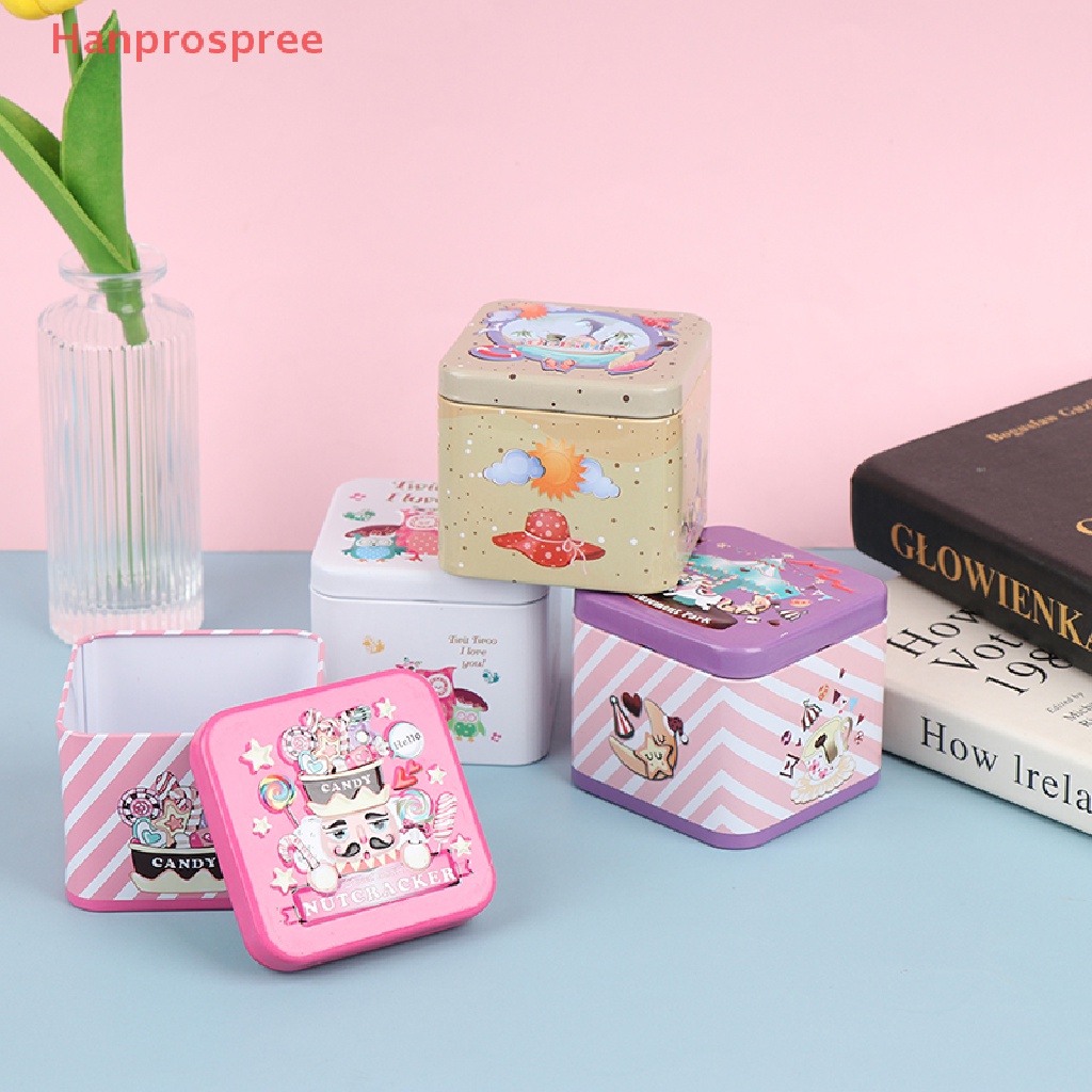 Hanprospree > Hộp Thiếc Nhỏ Đựng Trang Sức Kẹo Nhiều Màu Sắc