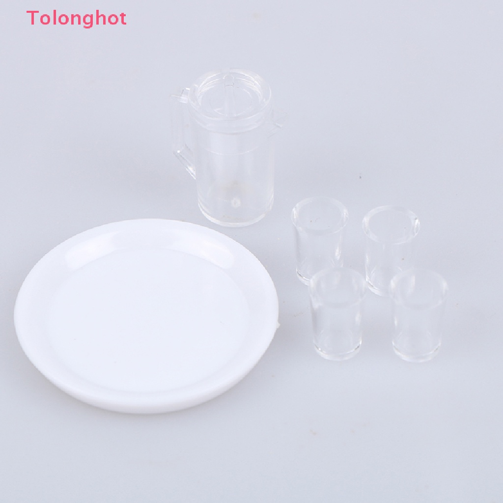 Bộ Khay &amp; Ấm Nước Mini Tỉ Lệ 1 / 12 Trang Trí Nhà Búp Bê