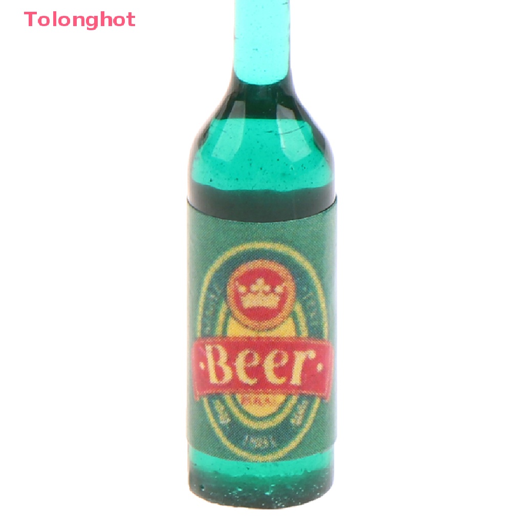 Bộ 5 Mô Hình Chai Bia Mini Tỉ Lệ 1: 12 Dùng Trang Trí Nhà Búp Bê