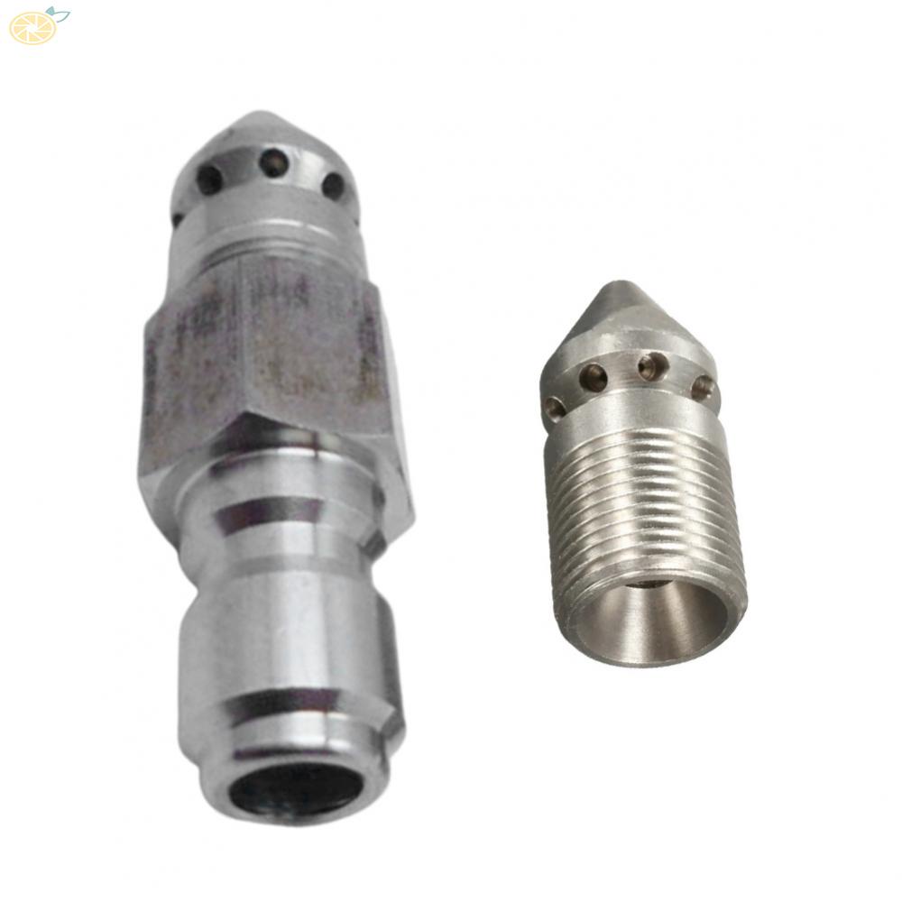 【VARSTR】Jetter Nozzle Male Quick Connect Rotary Cleaning Nozzle Cleaning Nozzle