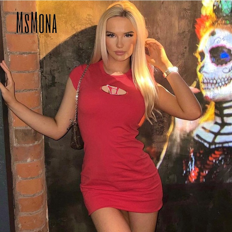 Đầm Tay Ngắn Cổ Chữ U Màu Trơn Thời Trang 2023 Quyến Rũ Cho Nữ