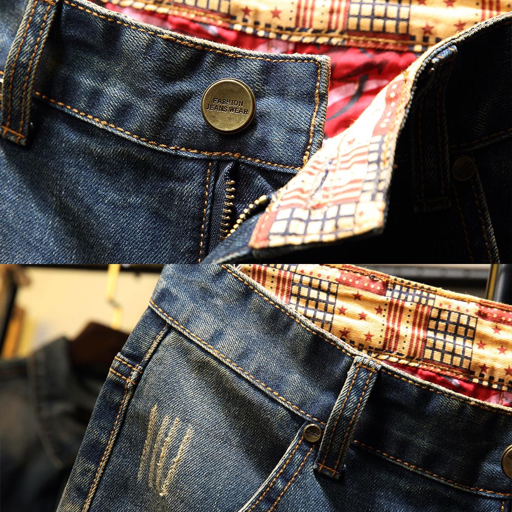 Quần Short Denim Cotton Dáng Rộng Phối Khóa Kéo Rách Thời Trang Mùa Hè Cho Nam