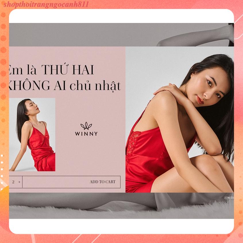 Váy hai dây lụa Winny 23142