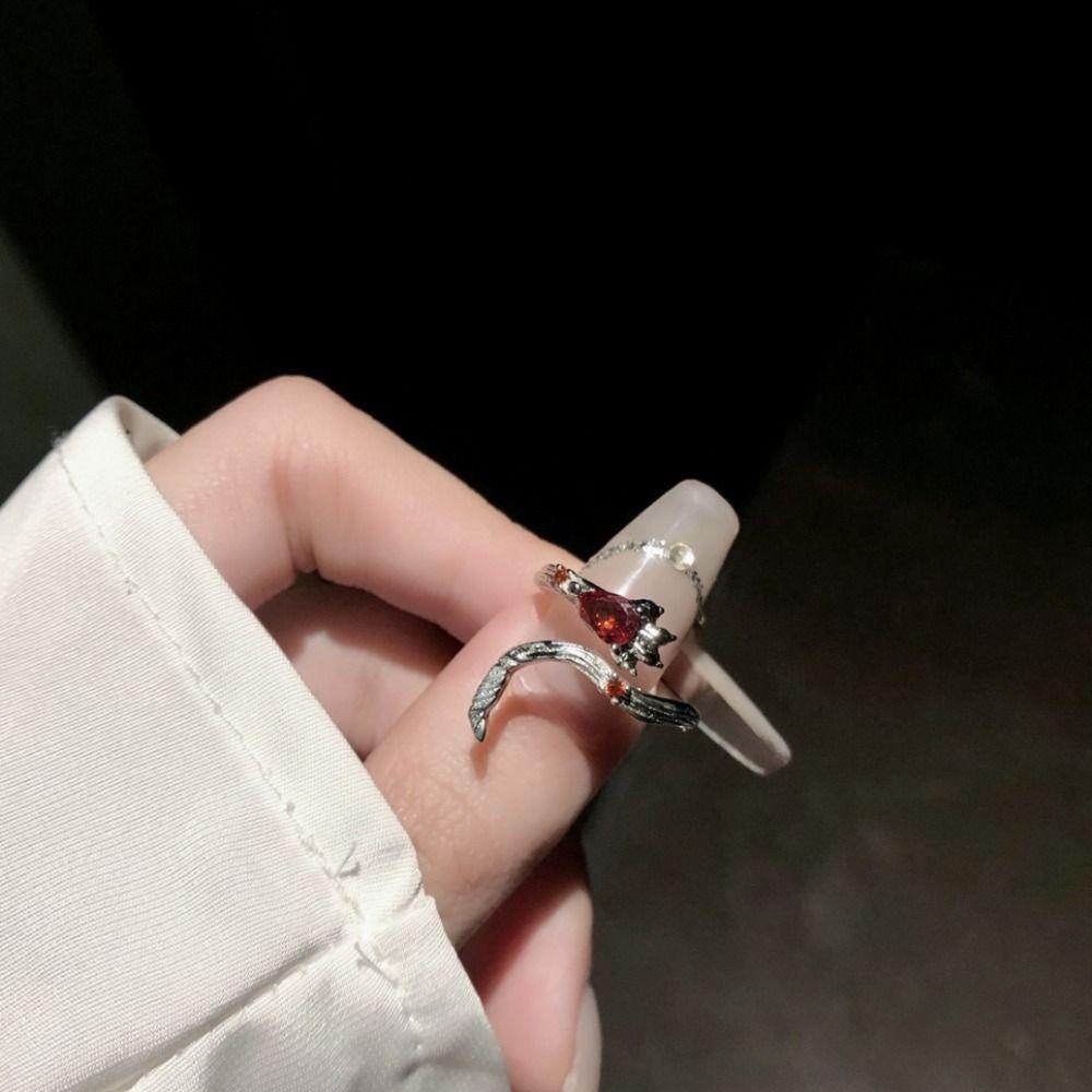 CABEZA Nhẫn Thời Trang Phong Cách Punk Cổ Điển Cá Tính Dành Cho Nữ