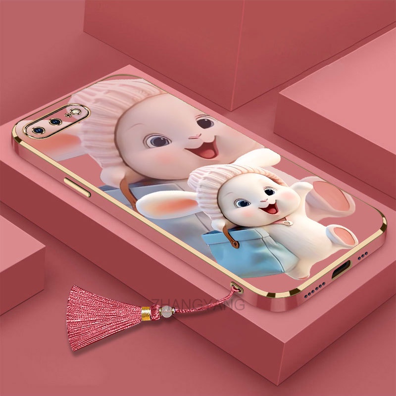 Ốp lưng iPhone 7 plus 8 plus 6s plus 6 plus iPhone 7 8 6 6s Silicon Viền Thẳng Họa Tiết Chú Thỏ Nhiều Màu Dễ Thương Kèm Dây Đeo Cho iPhone 7 plus 8 plus 6s plus 6 plus iPhone 7 8 6 6s