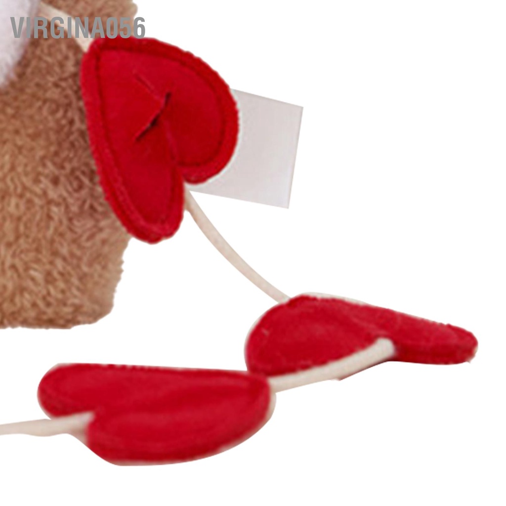 Virgina056 Đồ chơi nhồi bông cho chó Hình gấu dễ thương Thiết kế kêu cót két Chống cắn Chó mềm cưng