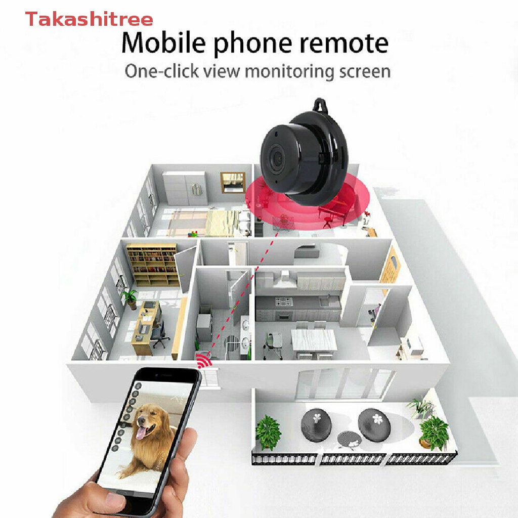 Camera An Ninh Không Dây HD 1080P V380 Kết Nối WiFi Hỗ Trợ Tầm Nhìn Ban Đêm