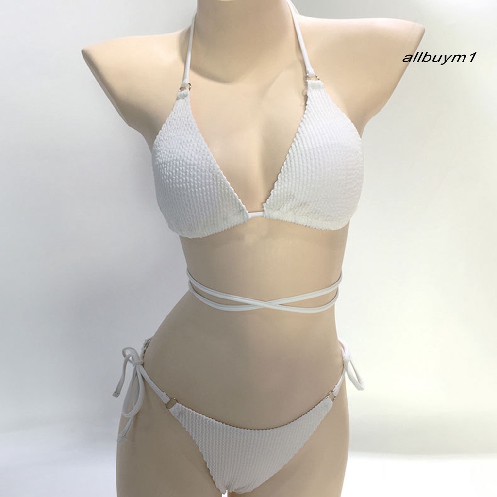 Bộ Bikini 2 Mảnh Màu Sắc Thời Trang Gợi Cảm Cho Nữ