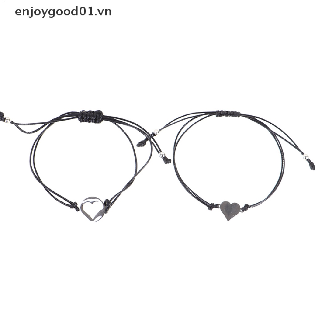 Bộ 2 Vòng Tay Bằng Thép Không Gỉ Phù Hợp Cho Mẹ Và Con Gái