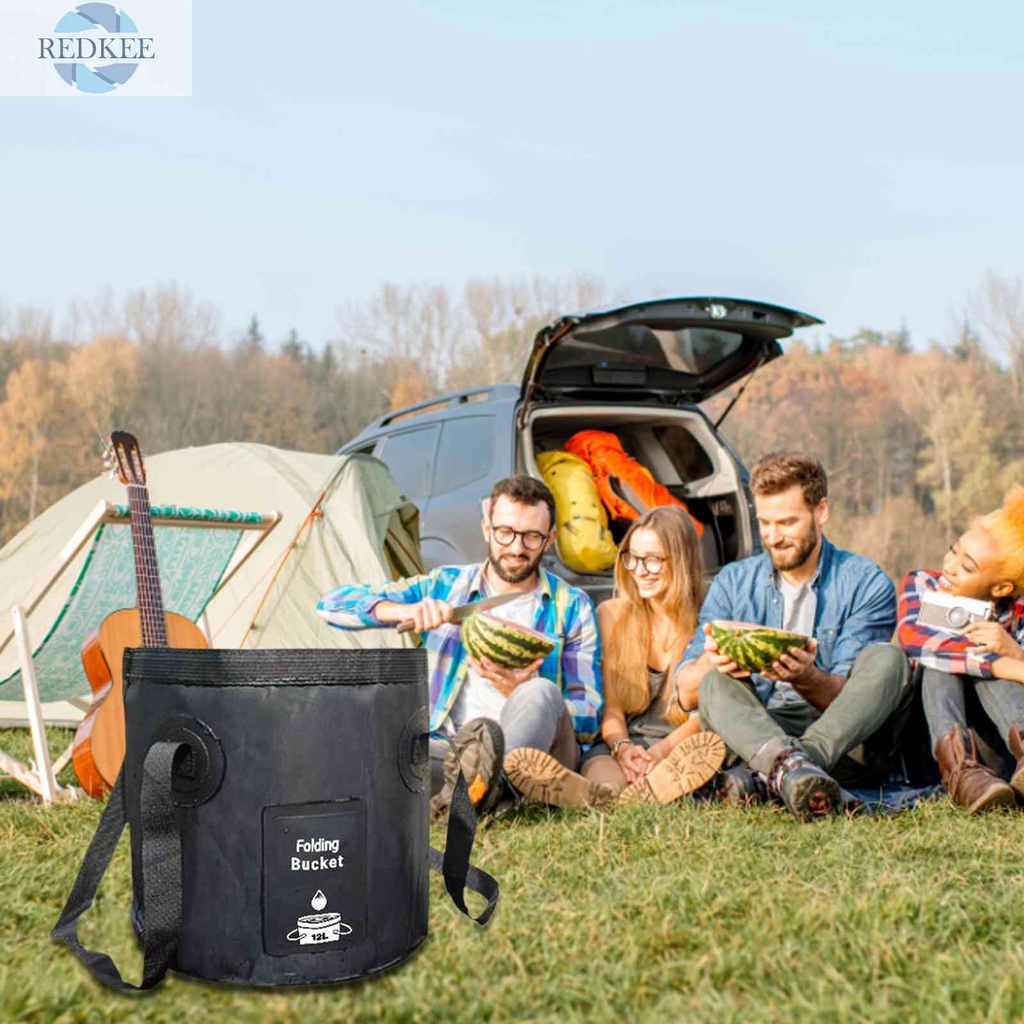 Xô Đựng Nước Sức Chứa Lớn Có Thể Gấp Gọn Tiện Dụng Mang Theo Câu Cá