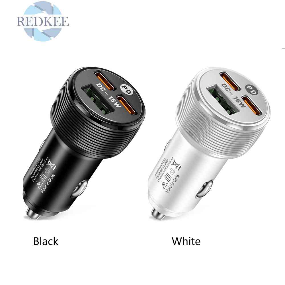 Tẩu Sạc Trên Ô Tô 3 Cổng USB PD Type-C 5V 3A Cho iPhone 14 Pro