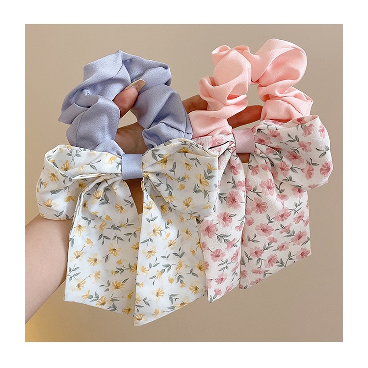 Dây Buộc Tóc Bằng Da Đính Nơ Thời Trang Mùa Hè Cho Nữ