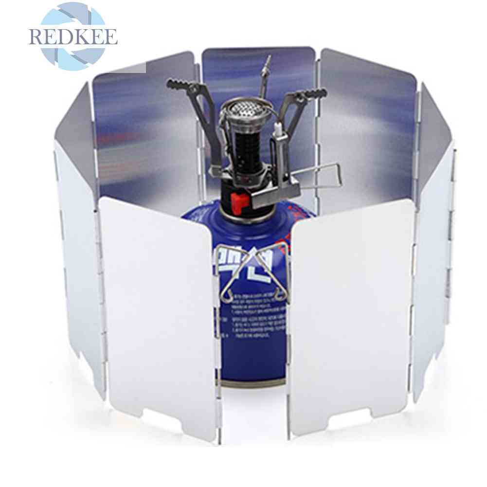 Bộ 9 Tấm Chắn Gió Cho Bếp Gas Cắm Trại